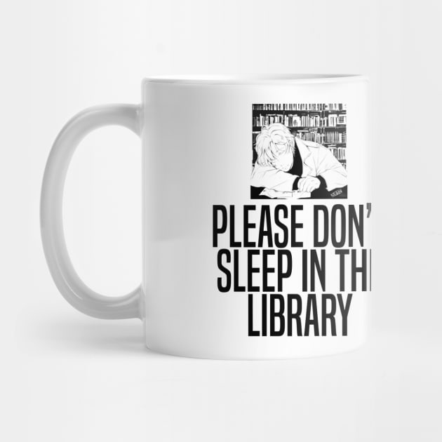 Banana Fish - Ash Lynx Please Don't Sleep in The Library by MykaAndSalmon